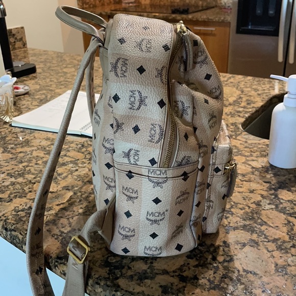 MCM backpack light pink main image 3